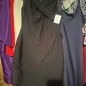 Calvin Klein Black Textured Mini Dress